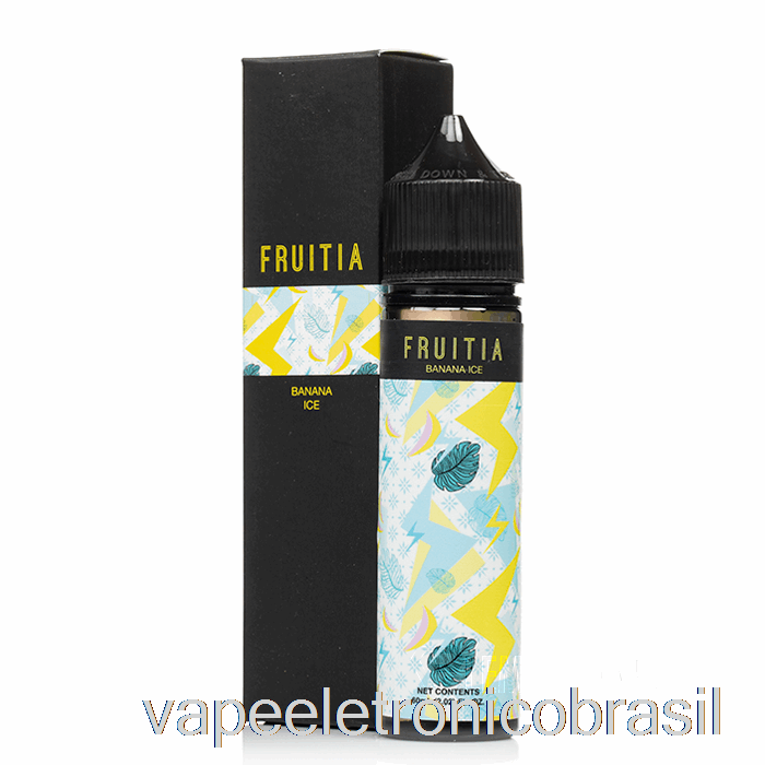 Vape Eletrônico Banana Ice - Fruta - 60ml 0mg